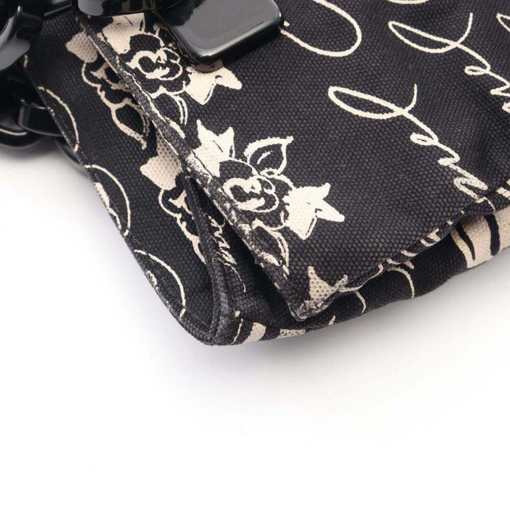 CHANEL Black Canvas Logo Tote Bag - Picture 10 of 11
